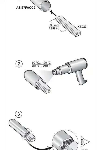 schneider施耐德ASI67FACC2 IP67 Cable end for AS-Interface cable